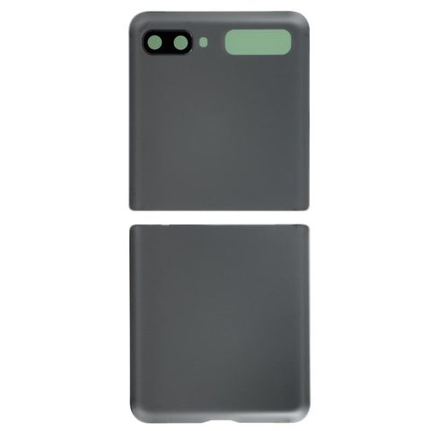 Carcasa trasera con adhesivo y lente de cámara para Galaxy Z Flip 5G (F707), Mystic Gray — imagen 1