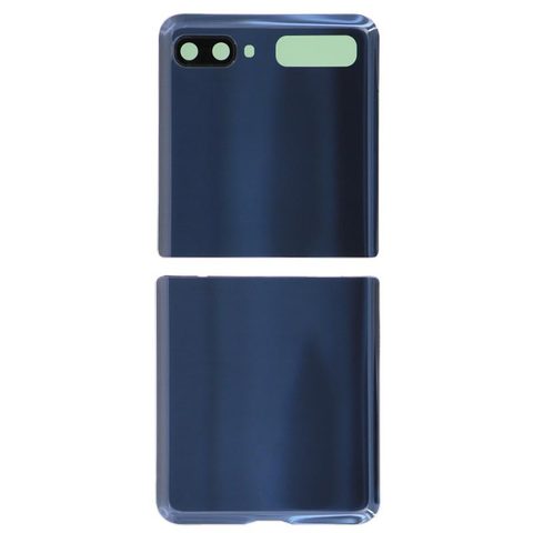 Carcasa trasera con adhesivo y lente de cámara para Galaxy Z Flip (F700), Blue — imagen 1