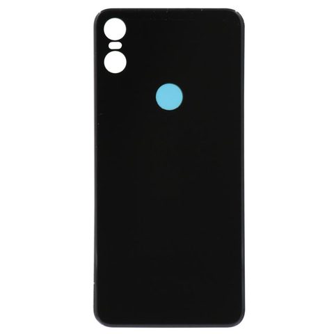 Tapa trasera con adhesivo preinstalado para Moto One / P30 Play, Black — imagen 1