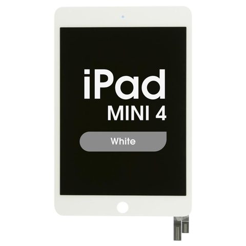 Pantalla LCD con táctil FX5 Fused para iPad Mini 4, Sleep / Wake Flex Pre-installed / White — imagen 1