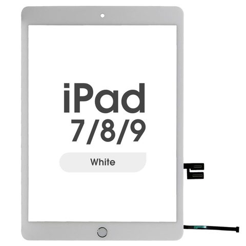 Cristal táctil con digitalizador y botón de inicio FX5 para iPad 7 / iPad 8 / iPad 9, 10.2 / White — imagen 1