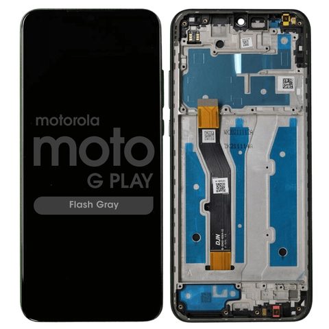 Pantalla LCD con táctil + marco Genuine para Moto G Play (XT2093), Flash Gray — imagen 1