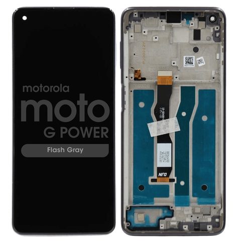 Pantalla LCD con táctil + marco Genuine para Moto G Power (XT2117), Flash Gray — imagen 1