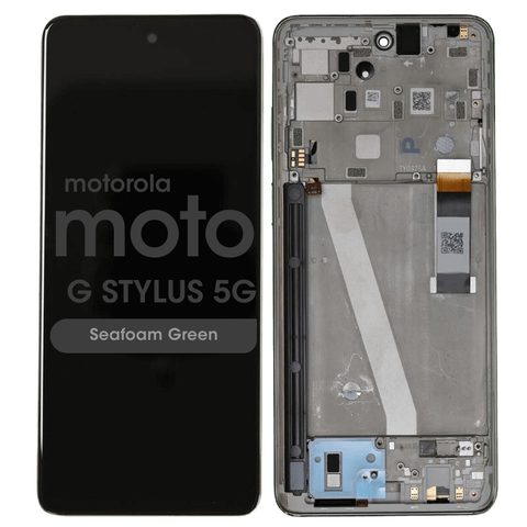 Pantalla LCD con táctil + marco Genuine para Moto G Stylus 5G (XT2215-4), Seafoam Green — imagen 1