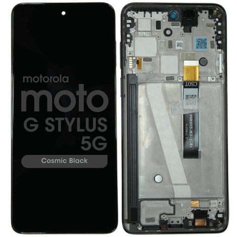 Pantalla LCD con táctil + marco Genuine para Moto G Stylus 5G 2023 (XT2315), Cosmic Black — imagen 1