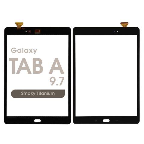 Cristal táctil con digitalizador para Galaxy Tab A 9.7 (T550), Smoky Titanium — imagen 1