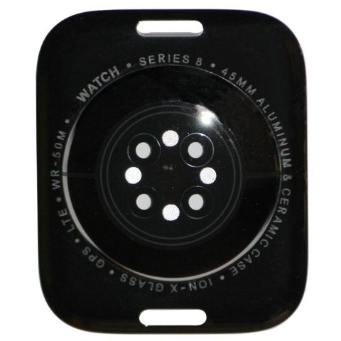 Tapa trasera de cristal para Apple Watch Series 8, 45mm / Cellular Version / Black