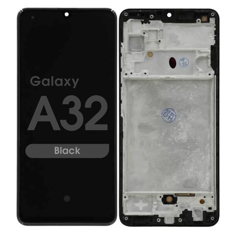 Pantalla Incell LCD con táctil + marco para Galaxy A32, A325 / 2021 / Black — imagen 1