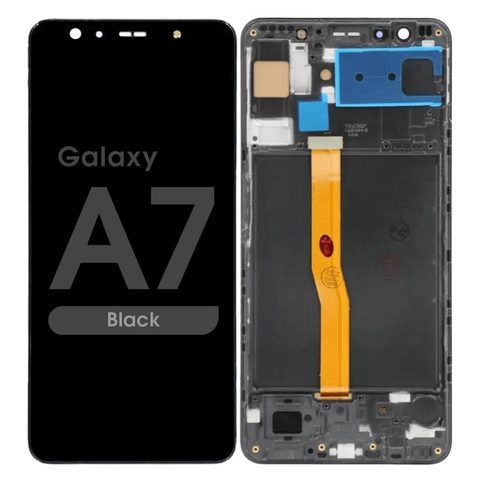 Pantalla Incell LCD con táctil + marco para Galaxy A7, A750 / 2018 / Black — imagen 1