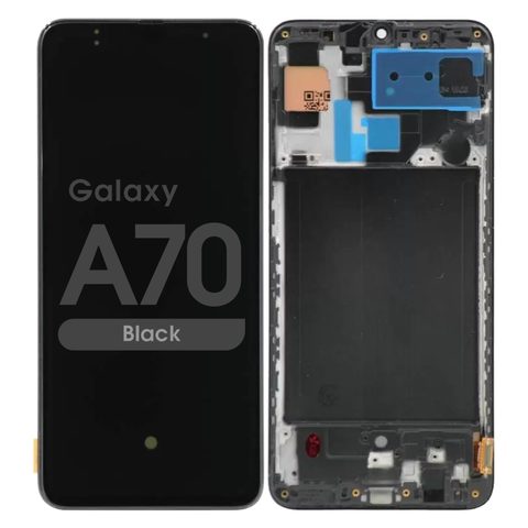 Pantalla Incell LCD con táctil + marco para Galaxy A70, A705 / 2019 / Black — imagen 1