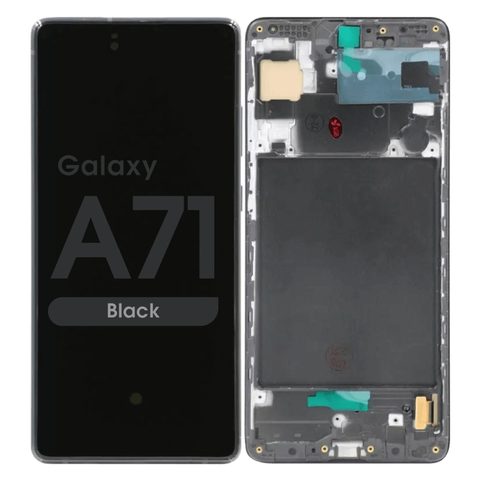 Pantalla Incell LCD con táctil + marco para Galaxy A71, A715 / 2020 / Black — imagen 1