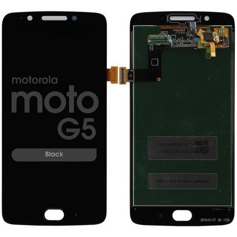 Pantalla LCD con táctil sin marco para Moto G5, Black — imagen 1