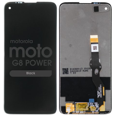 Pantalla LCD con táctil sin marco para Moto G8 Power, Black — imagen 1