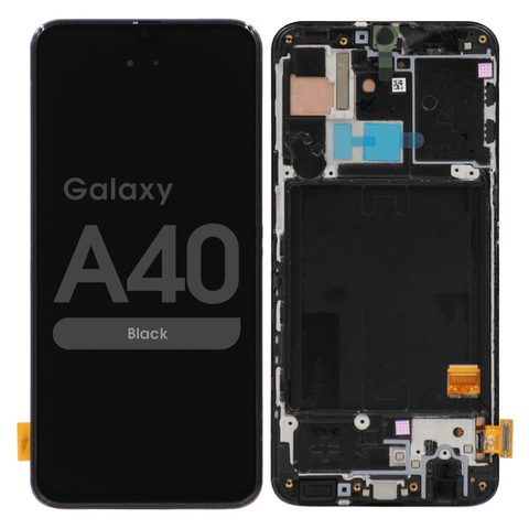 Pantalla LCD con táctil + marco para Galaxy A40 (A405), Black — imagen 1