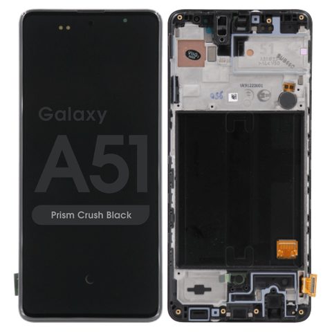 Pantalla LCD con táctil + marco para Galaxy A51 (A515), Prism Crush Black — imagen 1