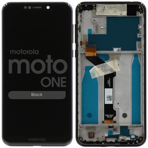 Pantalla LCD con táctil + marco para Moto One (XT1941), Black