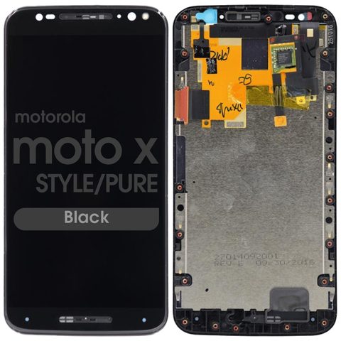 Pantalla LCD con táctil + marco para Moto X Style / Moto X Pure (XT1570), Black — imagen 1