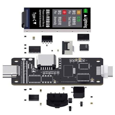 Probador de inserción para puerto USB-C / Lightning T824 Mechanic — imagen 2