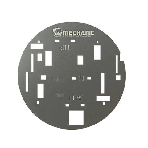 Plantilla de acero UFO Mechanic para protección de pantalla LCD de iPhone 11 hasta 13 Pro Max (3 pcs) — imagen 1