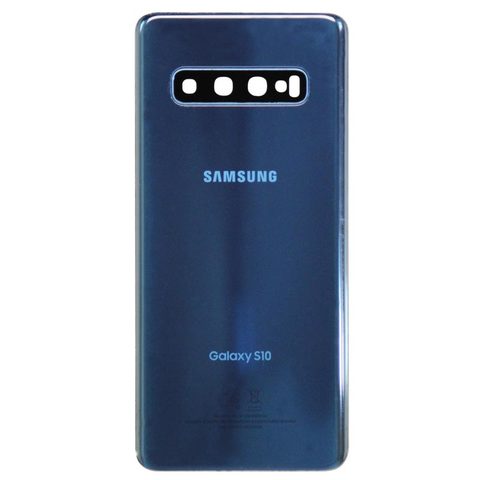 Carcasa trasera con lente de cámara OEM Pull para Galaxy S10 (G973), Prism Blue — imagen 1