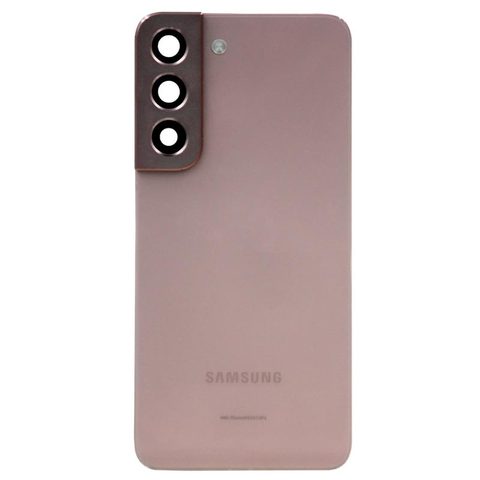 Carcasa trasera con lente de cámara OEM Pull para Galaxy S22 5G (S901), Pink Gold — imagen 1