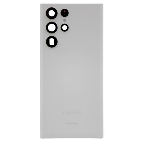 Carcasa trasera con lente de cámara OEM Pull para Galaxy S22 Ultra 5G (G908), White — imagen 1