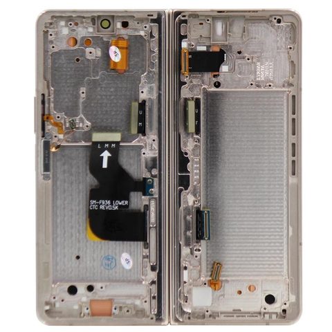 Pantalla OLED con táctil + marco OEM Pull para Galaxy Z Fold 4 (F936), Versión US, Grado B, Main Screen / Beige — imagen 2