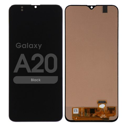 Pantalla OLED con táctil sin marco para Galaxy A20 (A205), Black — imagen 1