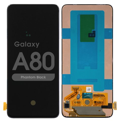 Pantalla OLED con táctil sin marco para Galaxy A80 (A805), Phantom Black — imagen 1