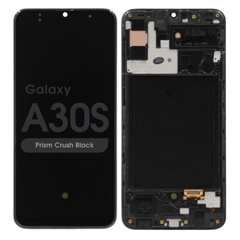 Pantalla OLED con táctil + marco para Galaxy A30s (A307), Prism Crush Black — imagen 1