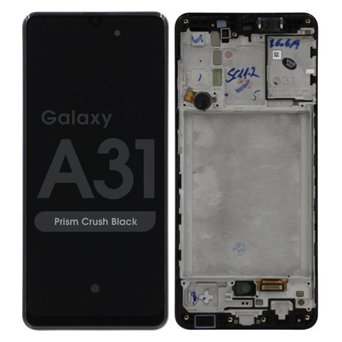 Pantalla OLED con táctil + marco para Galaxy A31 (A315), Prism Crush Black — imagen 1