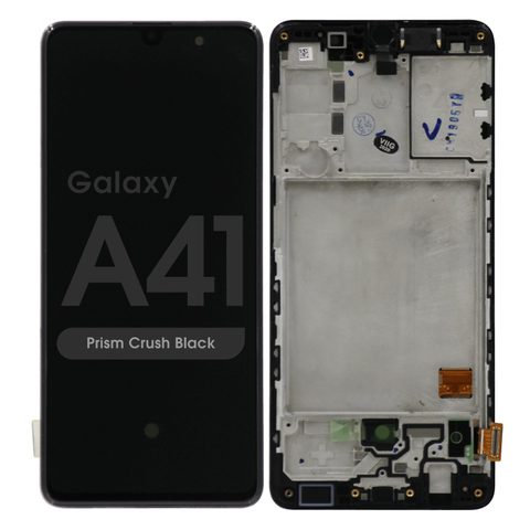 Pantalla OLED con táctil + marco para Galaxy A41 (A415), Prism Crush Black — imagen 1