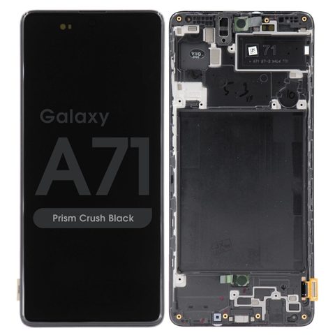 Pantalla OLED con táctil + marco para Galaxy A71 (A715), Prism Crush Black (Black) — imagen 1