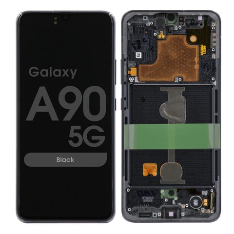 Pantalla OLED con táctil + marco para Galaxy A90 5G (A908), Black — imagen 1