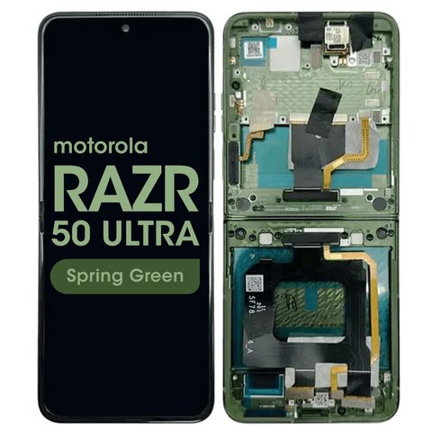 Pantalla OLED con táctil + marco para Moto Razr 50 Ultra (XT2451), Spring Green — imagen 1