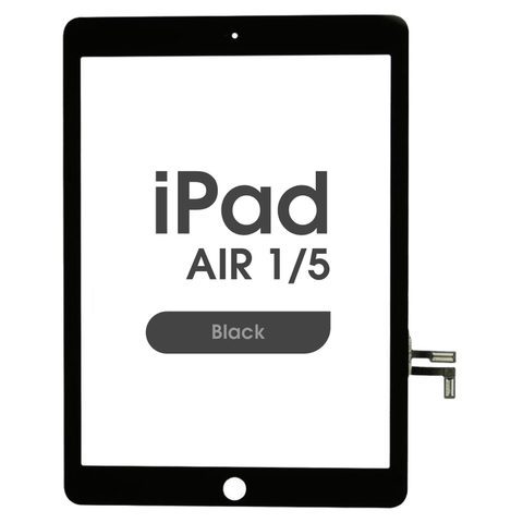 Cristal táctil con digitalizador Premium para iPad Air 1 / iPad 5, Black — imagen 1