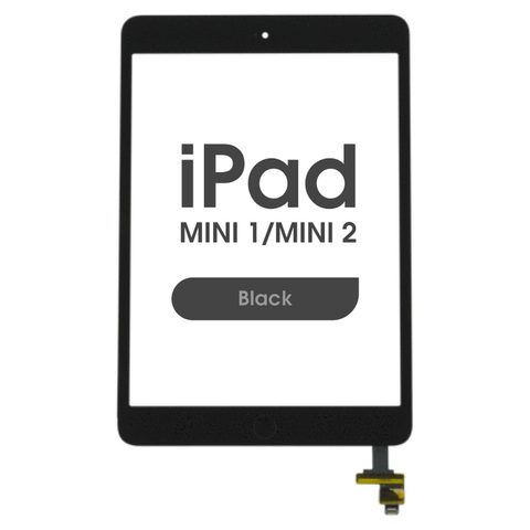 Cristal táctil con digitalizador y botón de inicio Premium para iPad Mini 1 / iPad Mini 2, Black — imagen 1