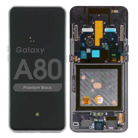 Pantalla LCD con táctil + marco Premium para Galaxy A80 (A805), Phantom Black — imagen 1