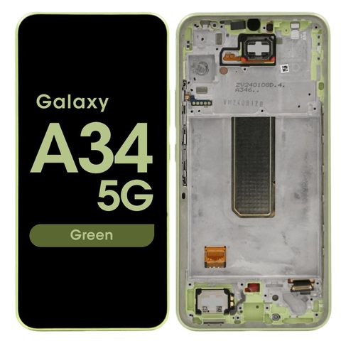 Pantalla OLED con táctil + marco Premium para Galaxy A34 5G, A346 / 2023 / Green — imagen 1