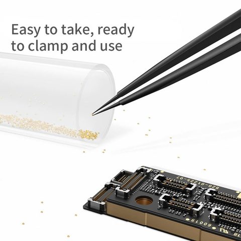 Lámina anti explosión bañada en oro de 24k iAtlas Qianli para soldadura de PCB (3 frascos / 3 niveles de grosor) (0,08 / 0,1 / 0,12 mm) — imagen 3