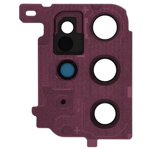 Lente de cámara trasera con anillo bisel para Galaxy S20 Plus (G985), Aura Red — imagen 2