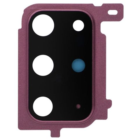 Lente de cámara trasera con anillo bisel para Galaxy S20 Plus (G985), Aura Red — imagen 1