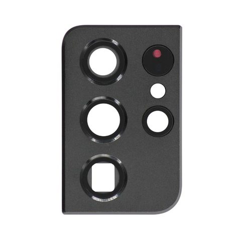 Tapa de lente de cámara trasera con anillo bisel para Galaxy S21 Ultra 5G (G998), Phantom Black — imagen 1