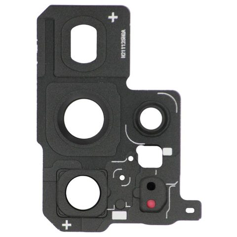 Tapa de lente de cámara trasera con anillo bisel para Galaxy S22 Ultra 5G (S908), Phantom Black — imagen 2