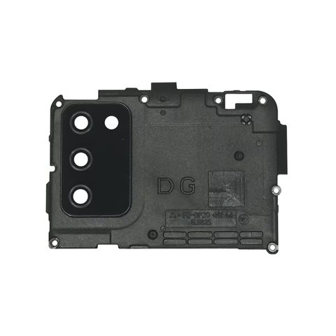 Lente de cámara trasera con anillo bisel de la tapa para Galaxy A02s, A025 / 2020 / G Version / Black — imagen 1
