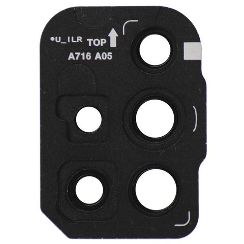 Lente de cámara trasera con anillo bisel de la tapa para Galaxy A71 5G, A716 / 2020 / Black — imagen 2