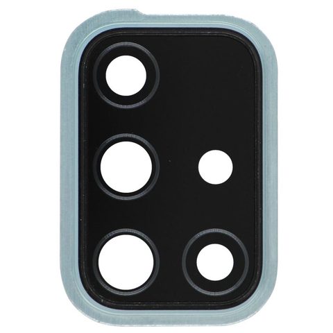 Lente de cámara trasera con anillo bisel de la tapa para Galaxy A71, A715 / 2020 / Prism Crush Blue — imagen 1