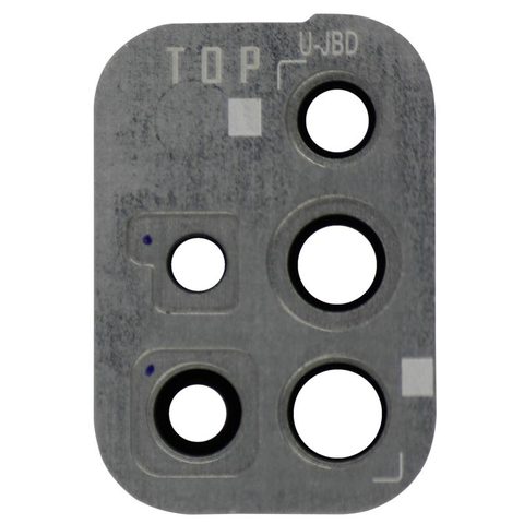 Lente de cámara trasera con anillo bisel de la tapa para Galaxy A71, A715 / 2020 / Prism Crush Silver — imagen 2