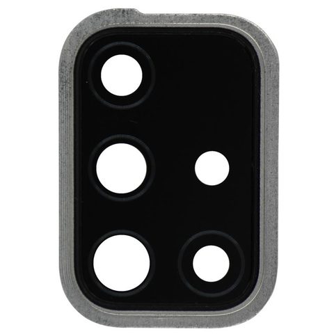 Lente de cámara trasera con anillo bisel de la tapa para Galaxy A71, A715 / 2020 / Prism Crush Silver — imagen 1