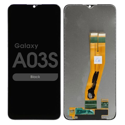 Pantalla LCD con táctil sin marco Reacondicionado para Galaxy A03s, A037F / 2021 / International Model / Micro USB Frame / Black — imagen 1